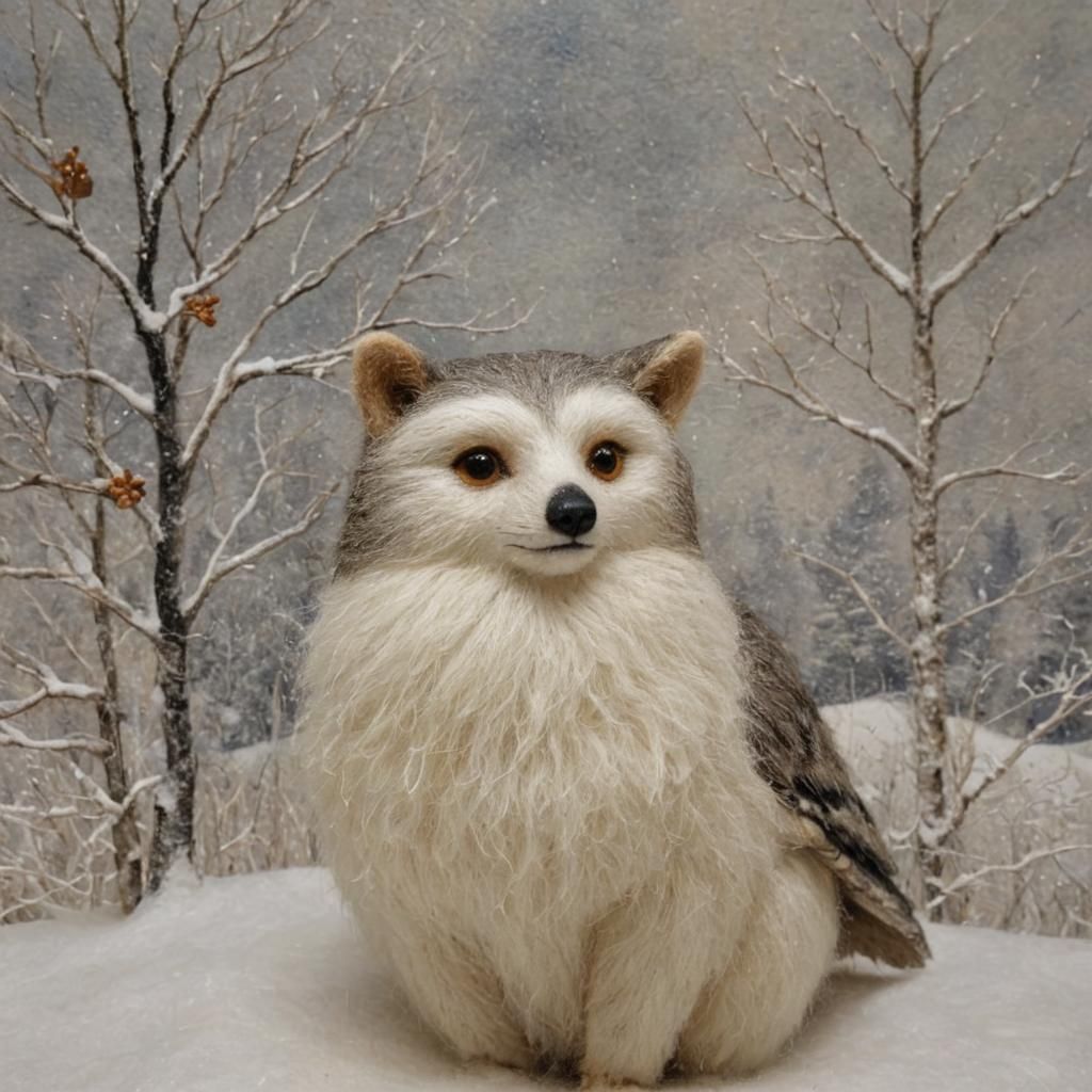 Festive Needle-Felted Christmas Art