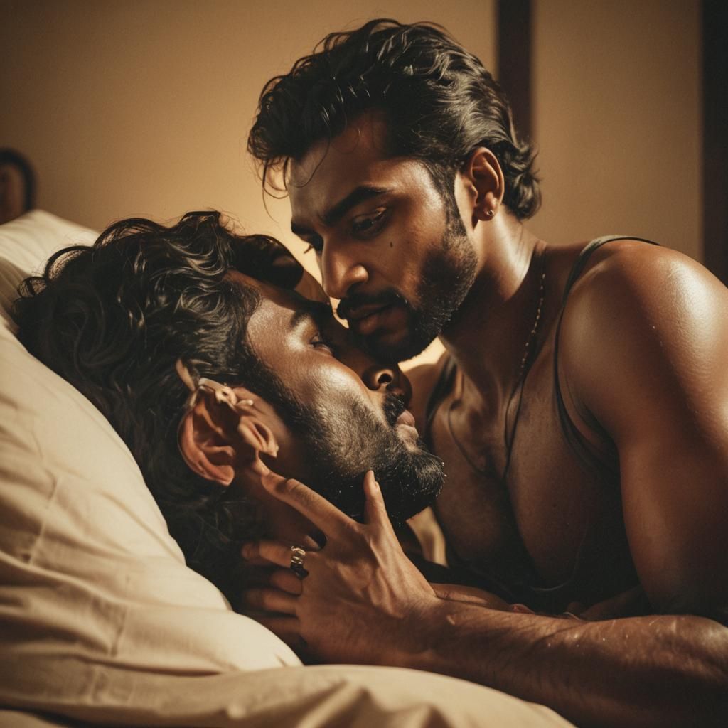 Intimate Embrace: Cinematic South Indian Kiss