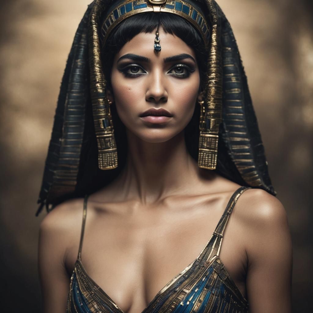 Cleopatra Portrait in Art Nouveau Style