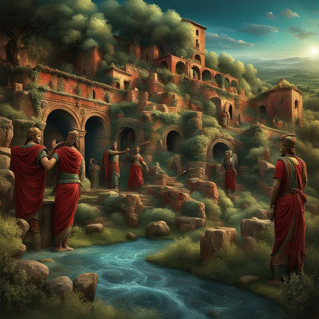 Etruscan Art: A Matte Painting of Wine and Song