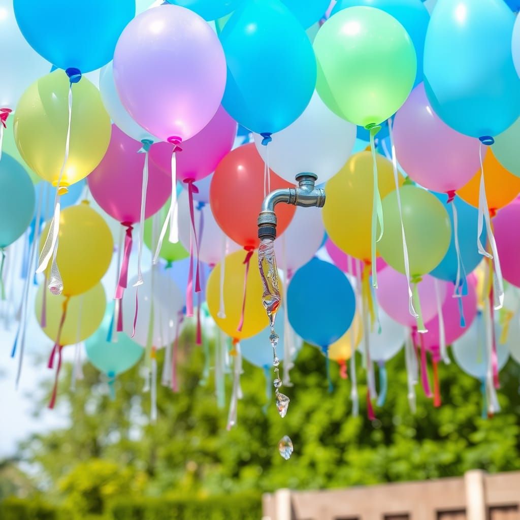 Water Balloons Filling from Spigot Adapter