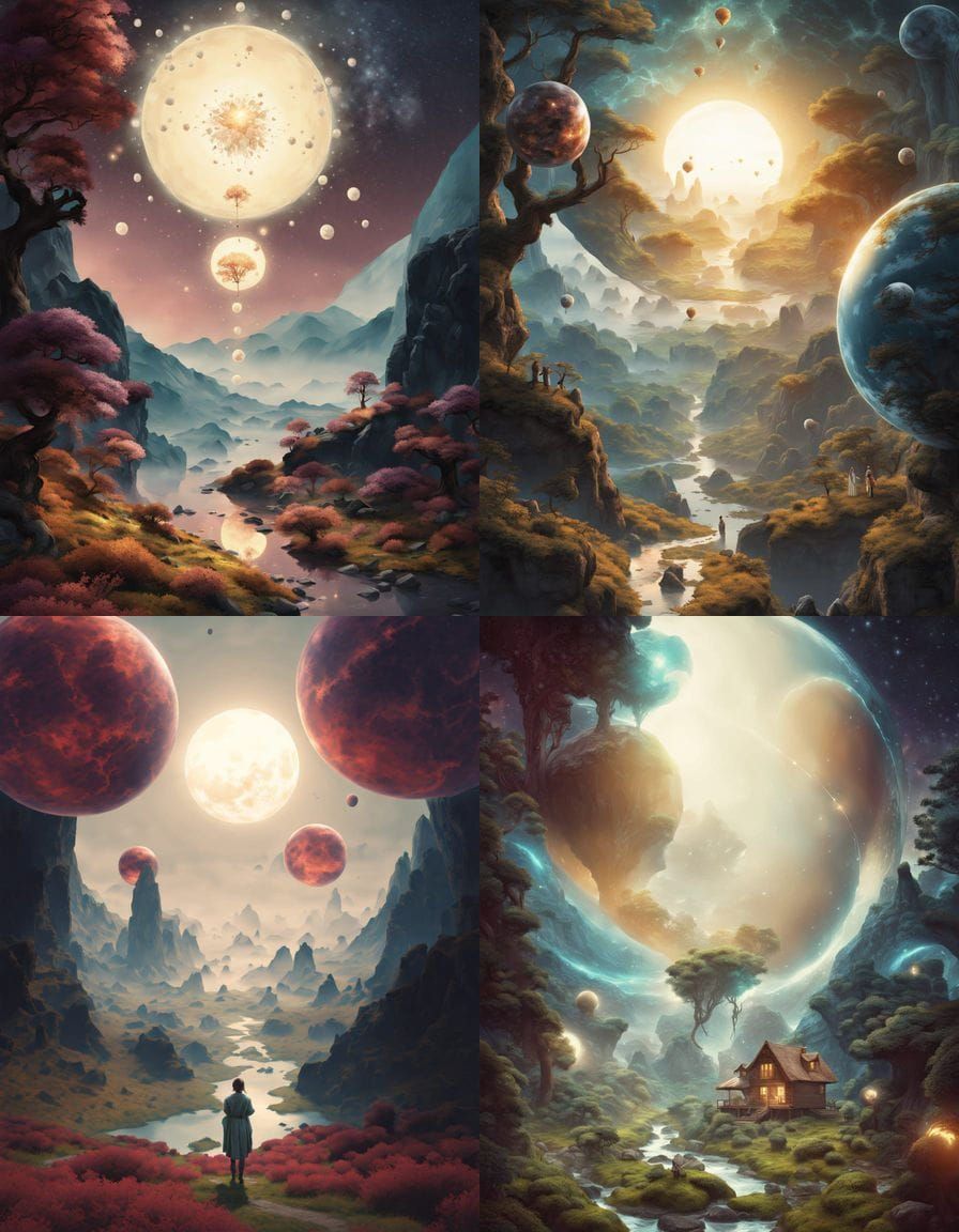 Ethereal Dreamscapes in Magic Realism Style