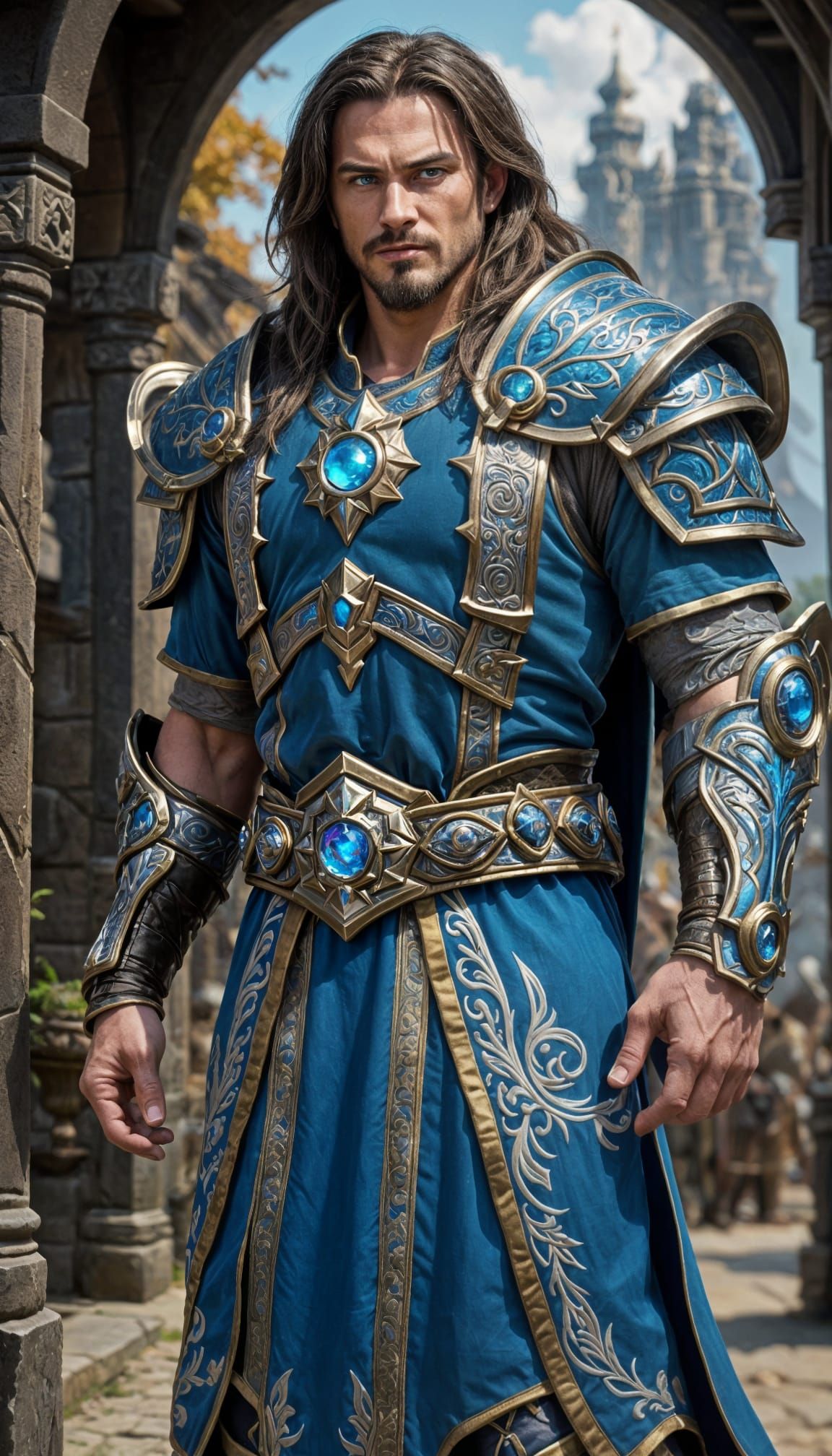 Hyperrealistic King in Intricate Armor