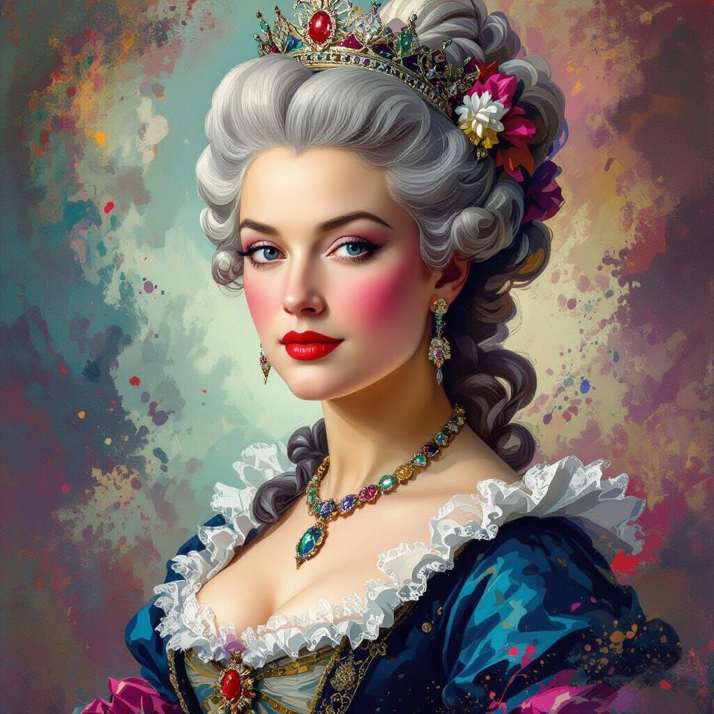 Marie Antoinette Queen of France Amidst Political Turmoil