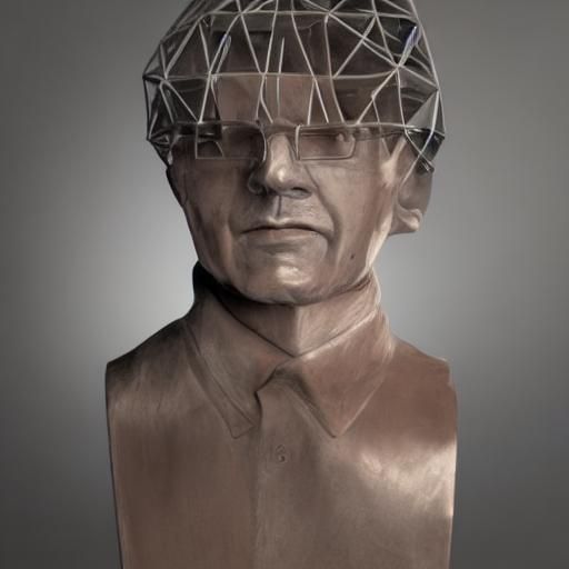 Portrait Sculpture of Computer Scientist