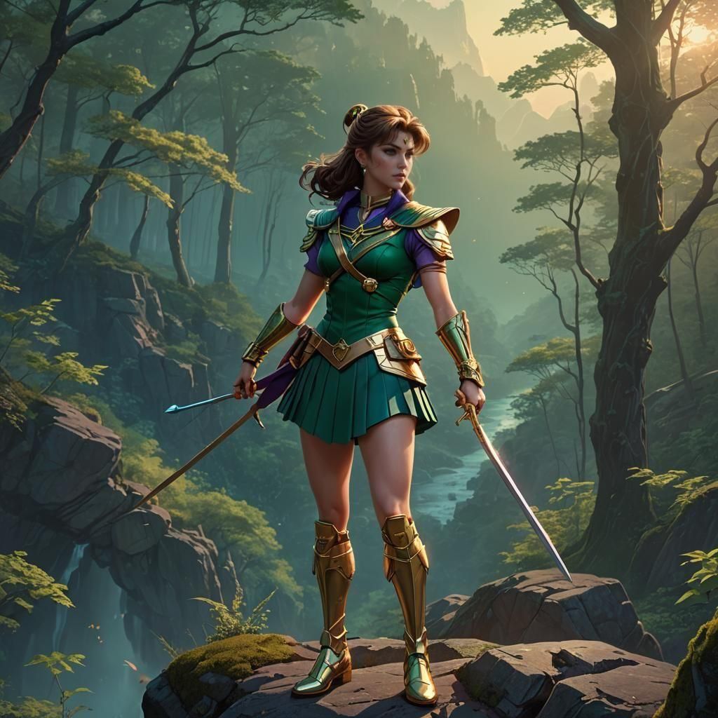 Sailor Jupiter Fantasy Concept Art in 8K