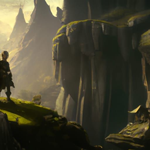 Detailed Cinematic Elf Digital Matte Painting