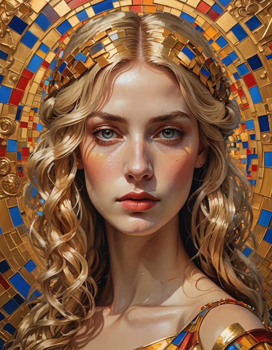 Golden Haired Girl: Italian Renaissance Portrait