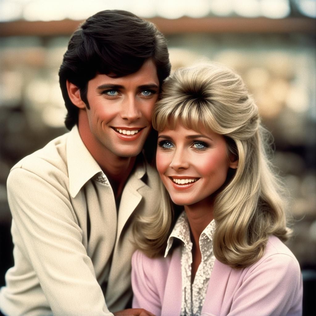 Olivia Newton-John as Sandy, 1970s Romantic Portrait