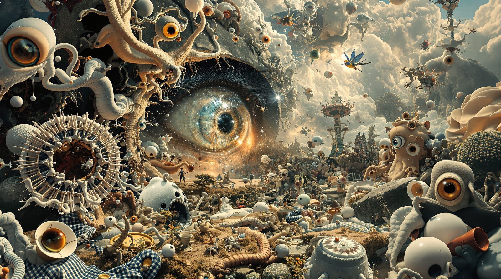 Surreal Paradoxical Reality in Ethereal Dreamscape