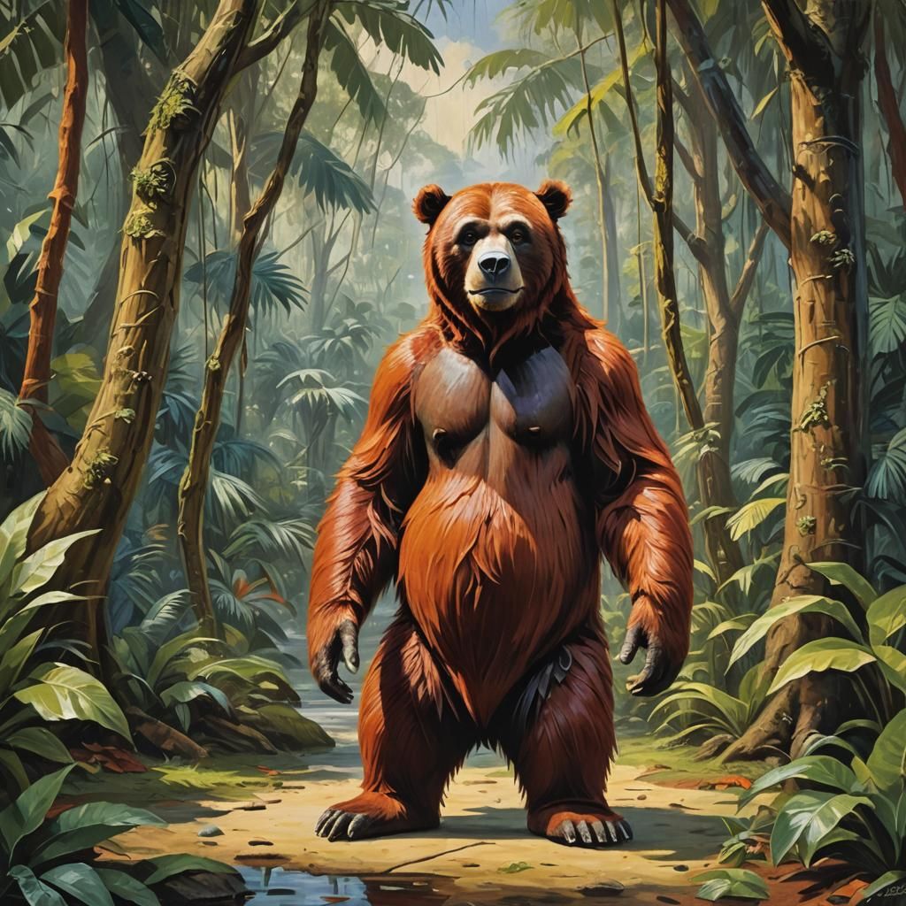 Baloo The Bear Disguised as an Orangutan (The Jungle Book) I...