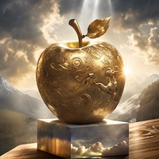 The  Golden Apple of Discord in Greek mythology  was to be a...