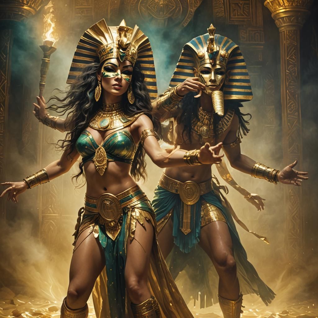 Glam Metal Ishtar's Dance in Lavish Gold