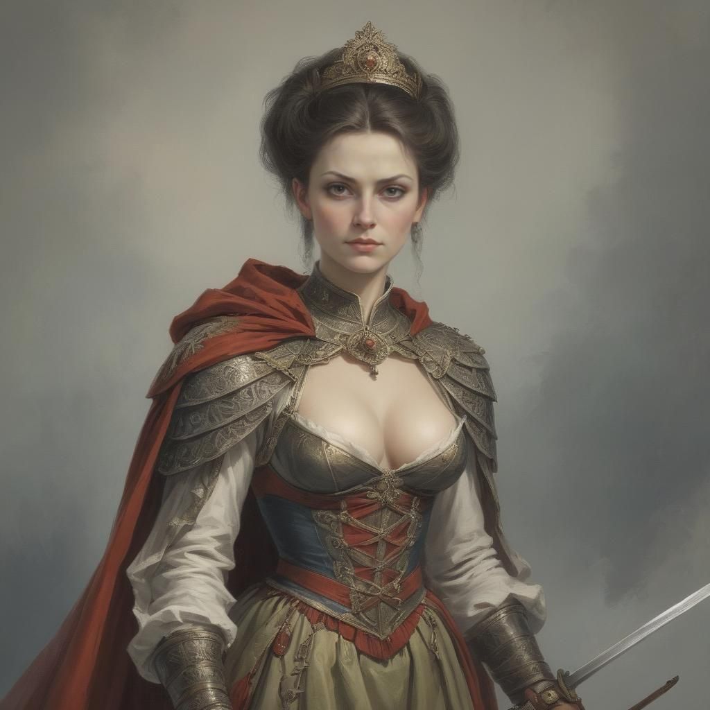 Catrin of the Rus, Trans-Carpathian superheroine ca 1800.