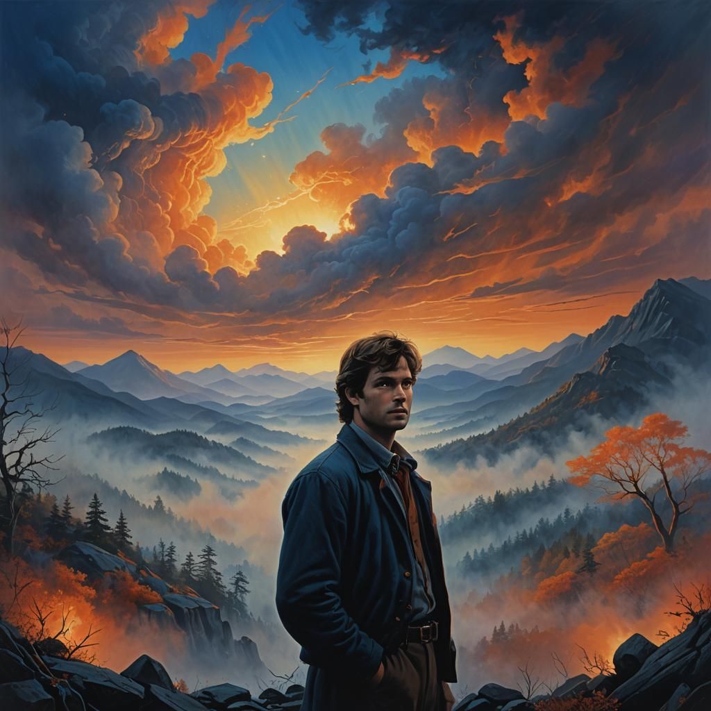 Fantasy Portrait in New Hampshire: Oil Painting Effect