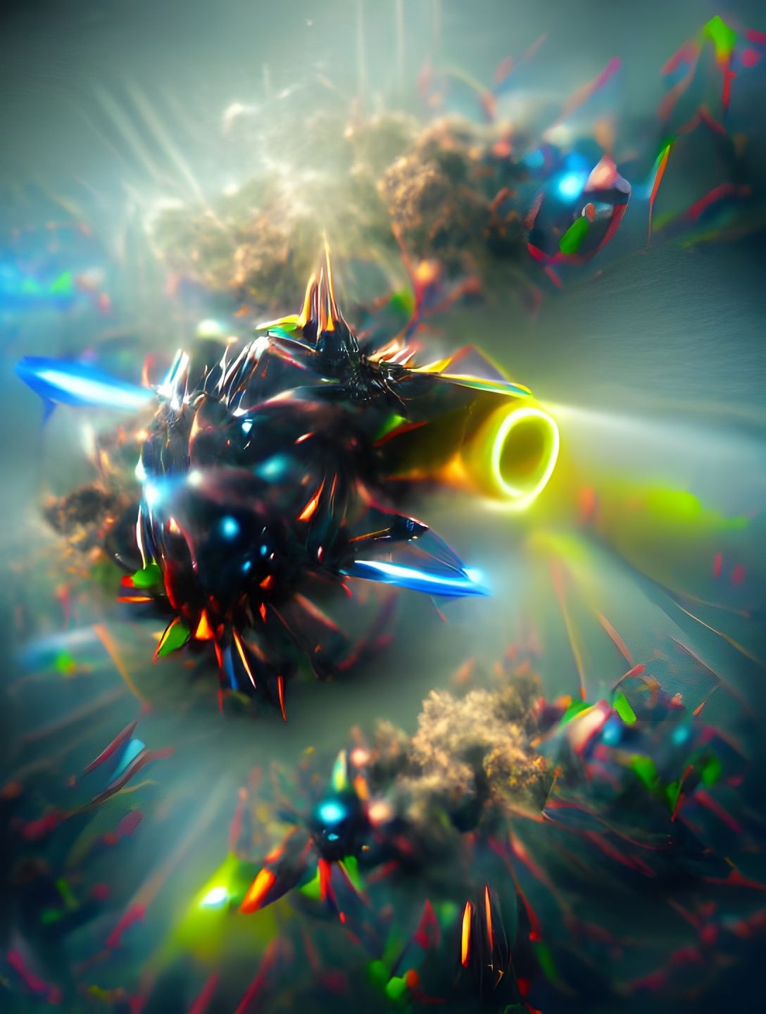 Quantum Torpedo Detonation in Hyperspace, Octane Render