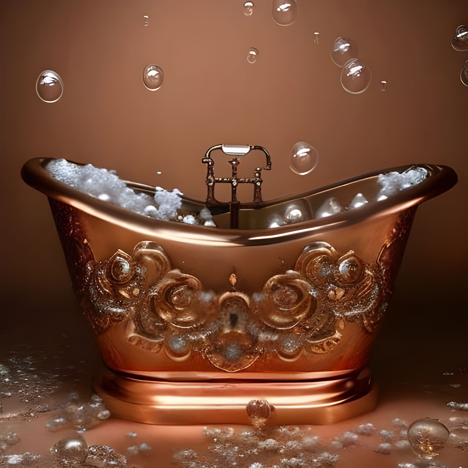 Rococo Still Life with Soap Bubbles and Roses