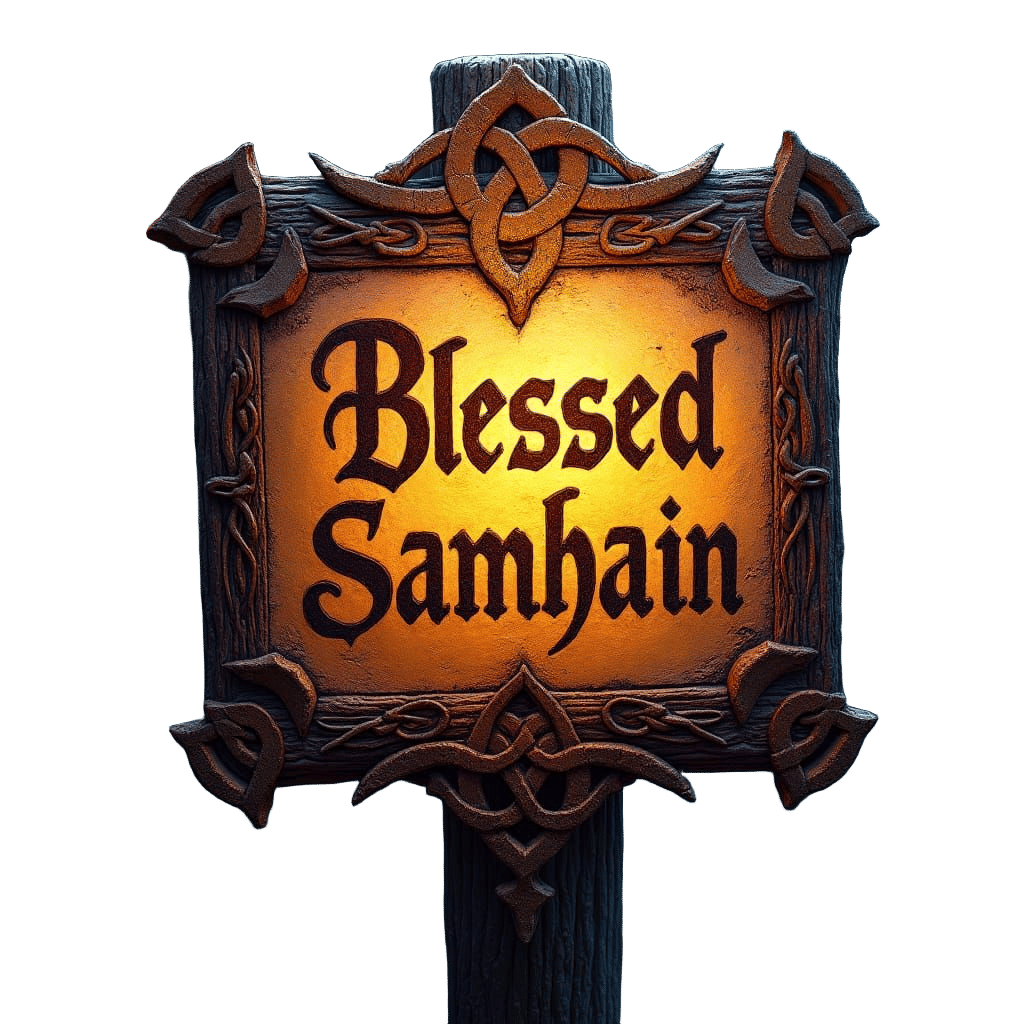 Blessed Samhain Sign: Fantasy Concept Art