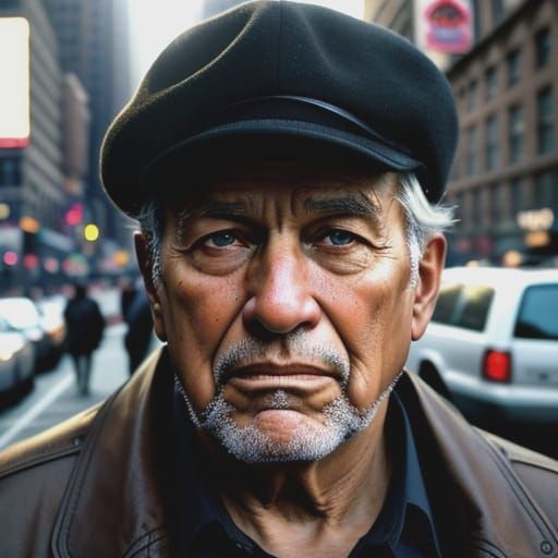Honest Man in New York City Portrait