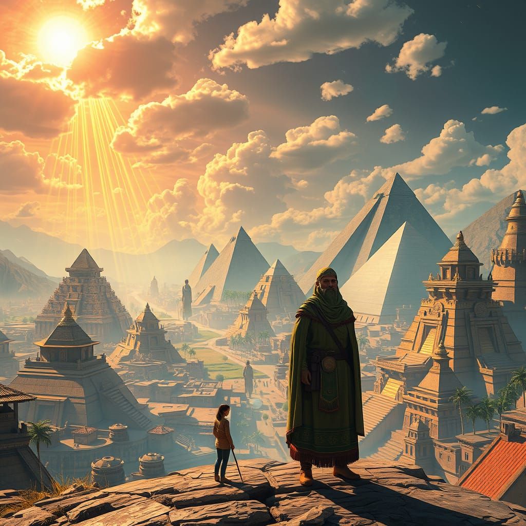 Utopian Cuzco: A Techno-Inca Paradise in Ethereal Futurism