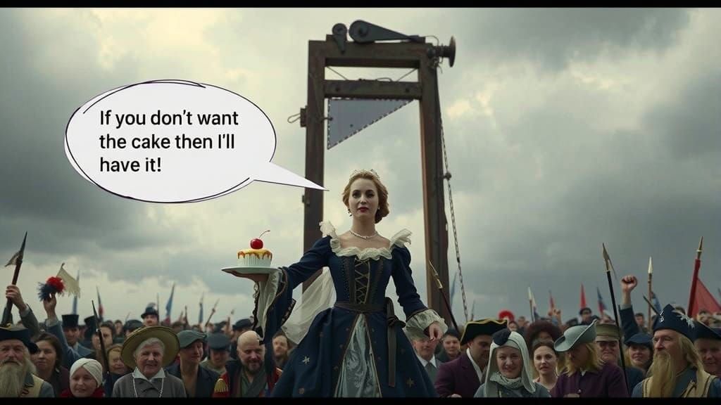 Marie Antoinette's Final Moment Before the Guillotine