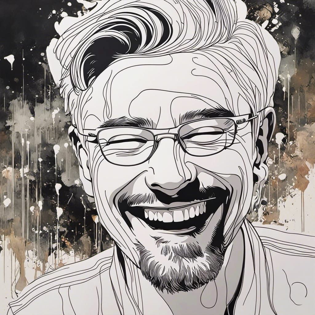 Textured Speedpaint with Brush Strokes and Splatter