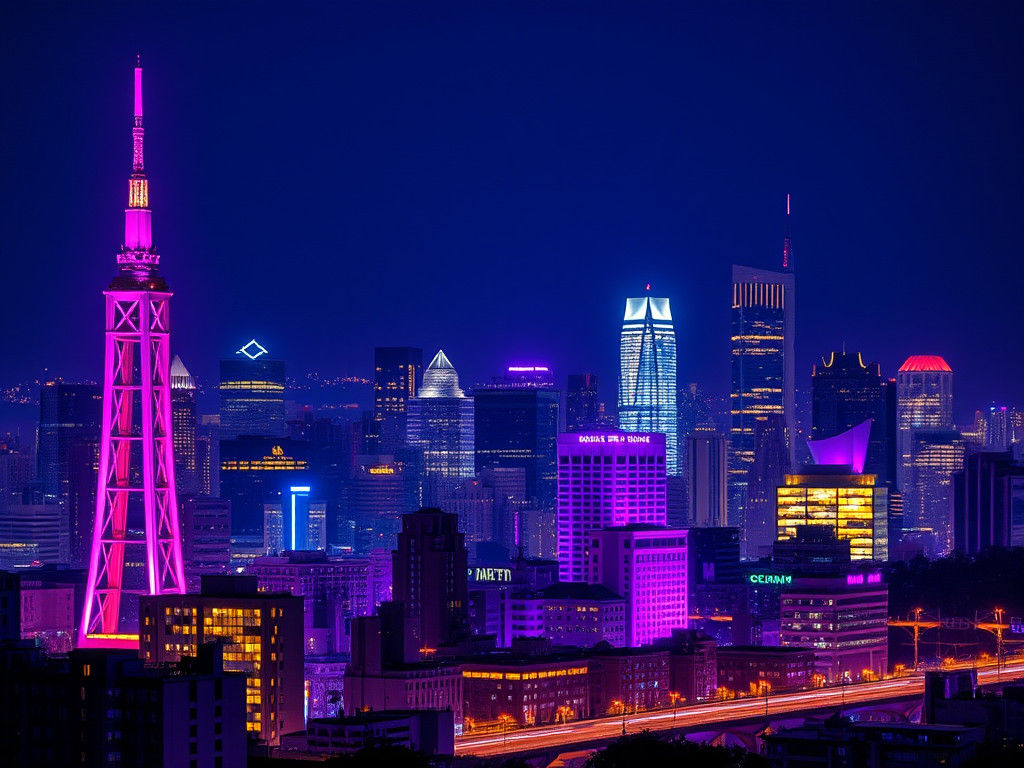 Glimmering Giants: San Francisco's Enchanting Nighttime Skyline