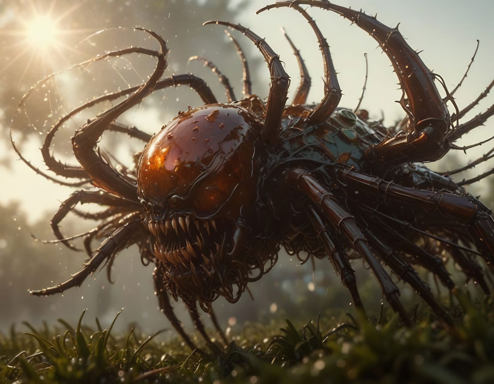 Glass and Chrome Mutant Spider Nightmare