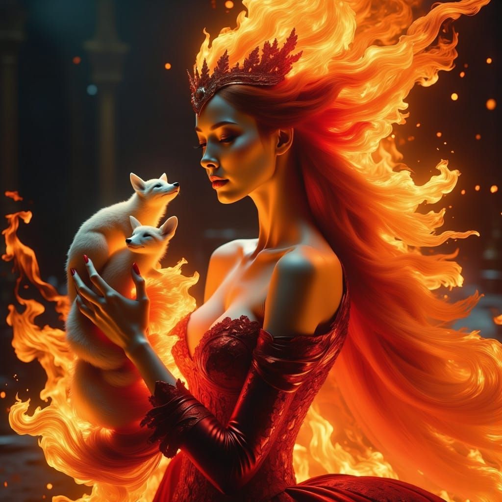 Fierce Guardian of Fiery Fawns