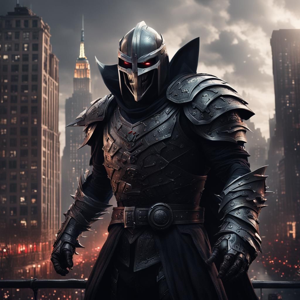 Shredder as Vampire Laughing in New York