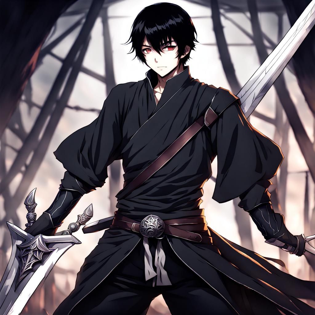 Anime Swordsman with Greatsword