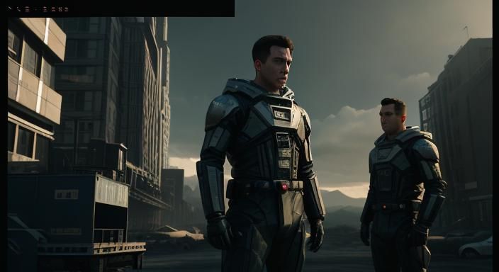 Cinematic Film Still with Atmospheric Lighting