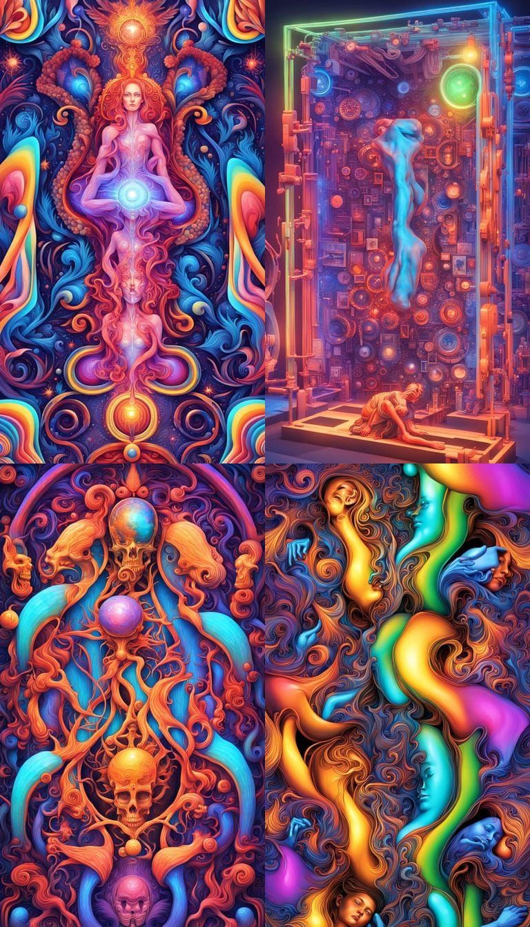 Extrapolate and Illustrate Four Distinct Different Images OF...