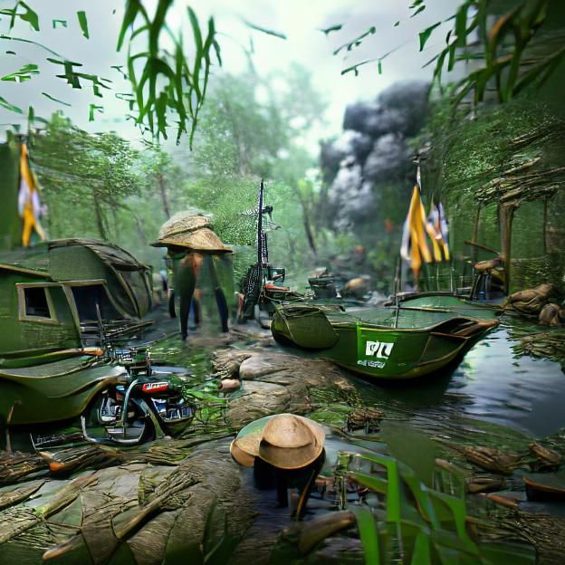 Vietnam War Concept Art in 8K Resolution