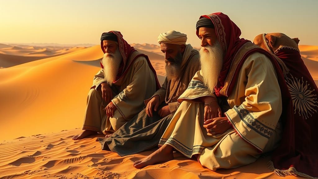 Magi in the Desert: Renaissance Style Portrait