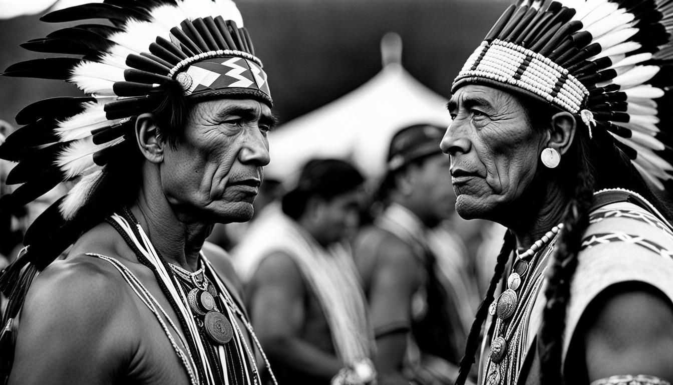 Native American Mono Men Dancing Pow Wow, 1900