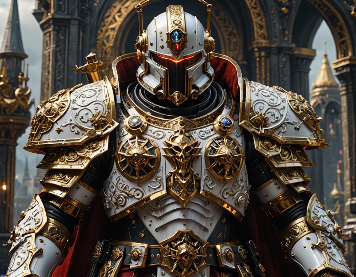 Great Inquisitor in Ornate Warhammer 40K Armor