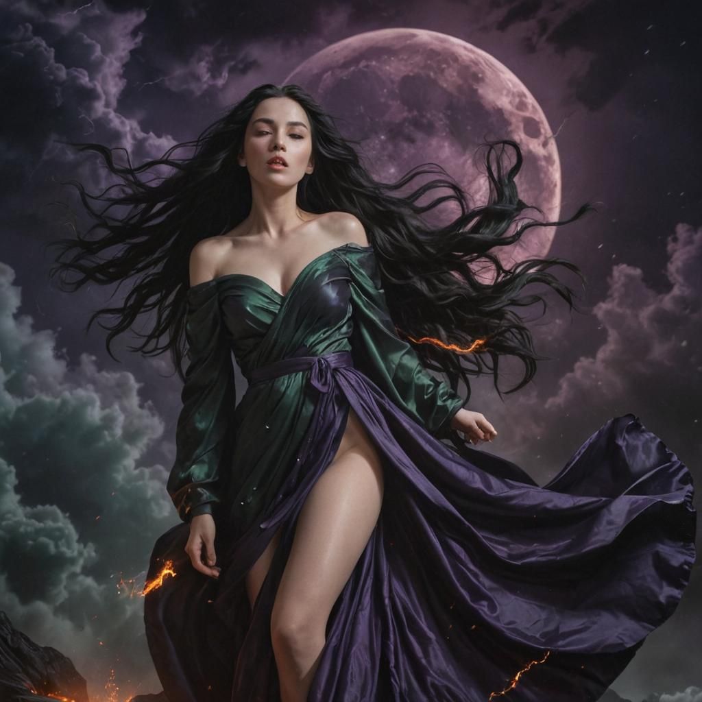 Goddess of Black Fire and Moonlight