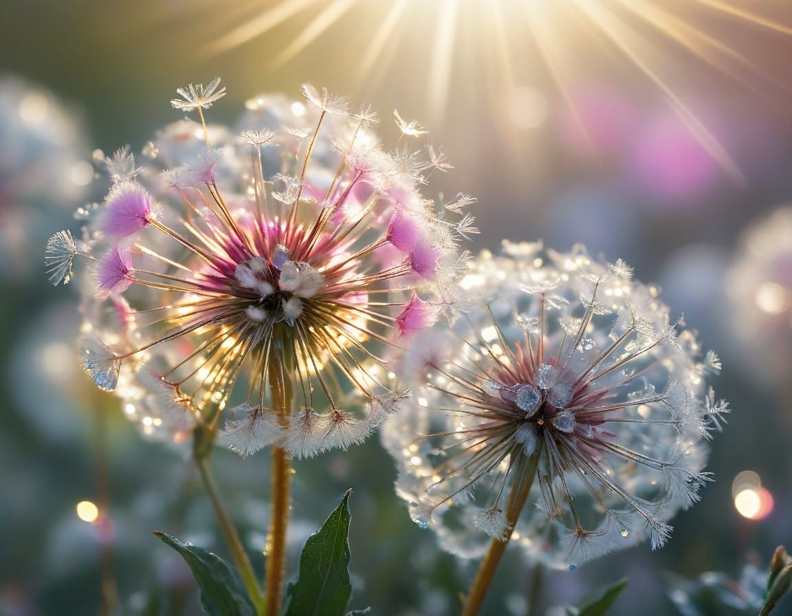 Whimsical Morning Bloom in Pastel Hues