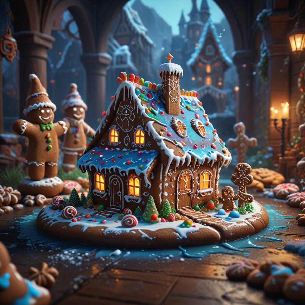 Detailed Gingerbread Cookie Art for National Day