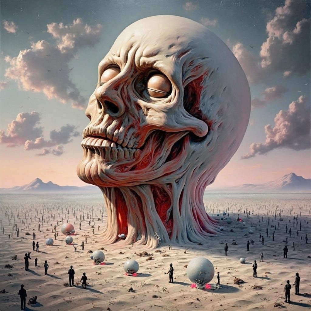 Surrealist Dreamscape with Bold Brushstrokes