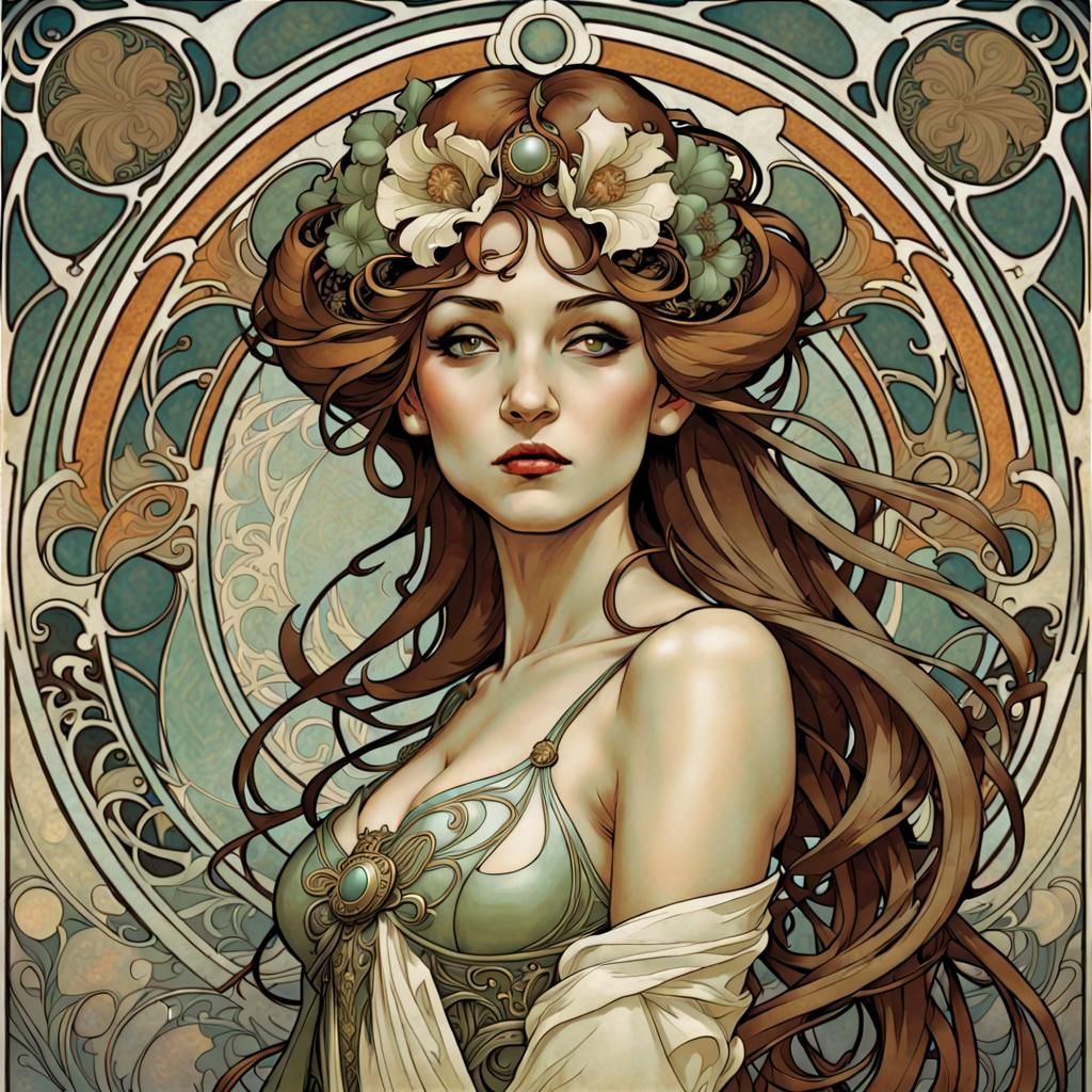 Spawn in Art Nouveau Style