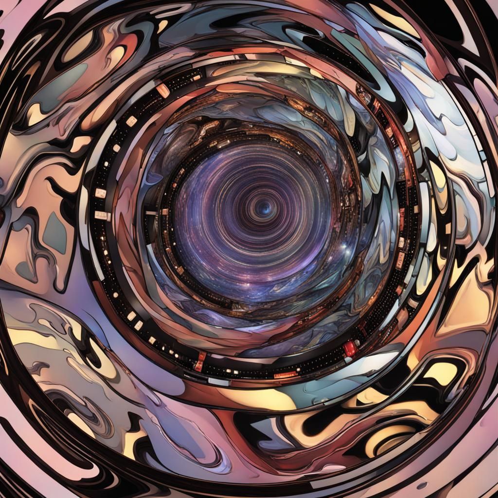 AI Generated Time Warp Concept