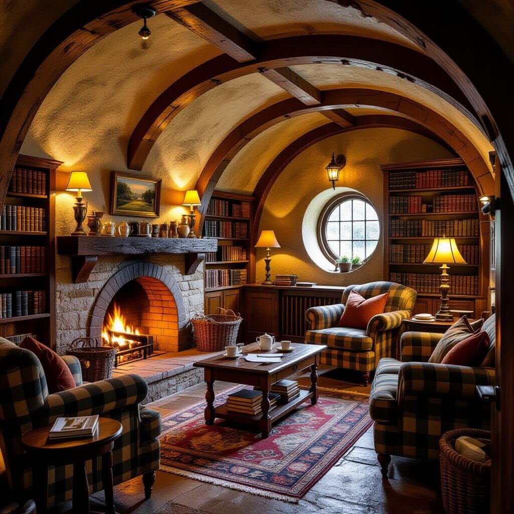 Cozy English Burrow Inspired by Wind in the Willows