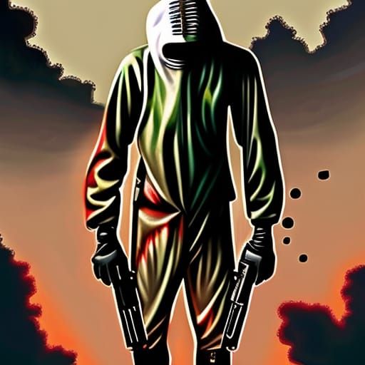 Sinister Soldier in Chemical War by Rutkowski