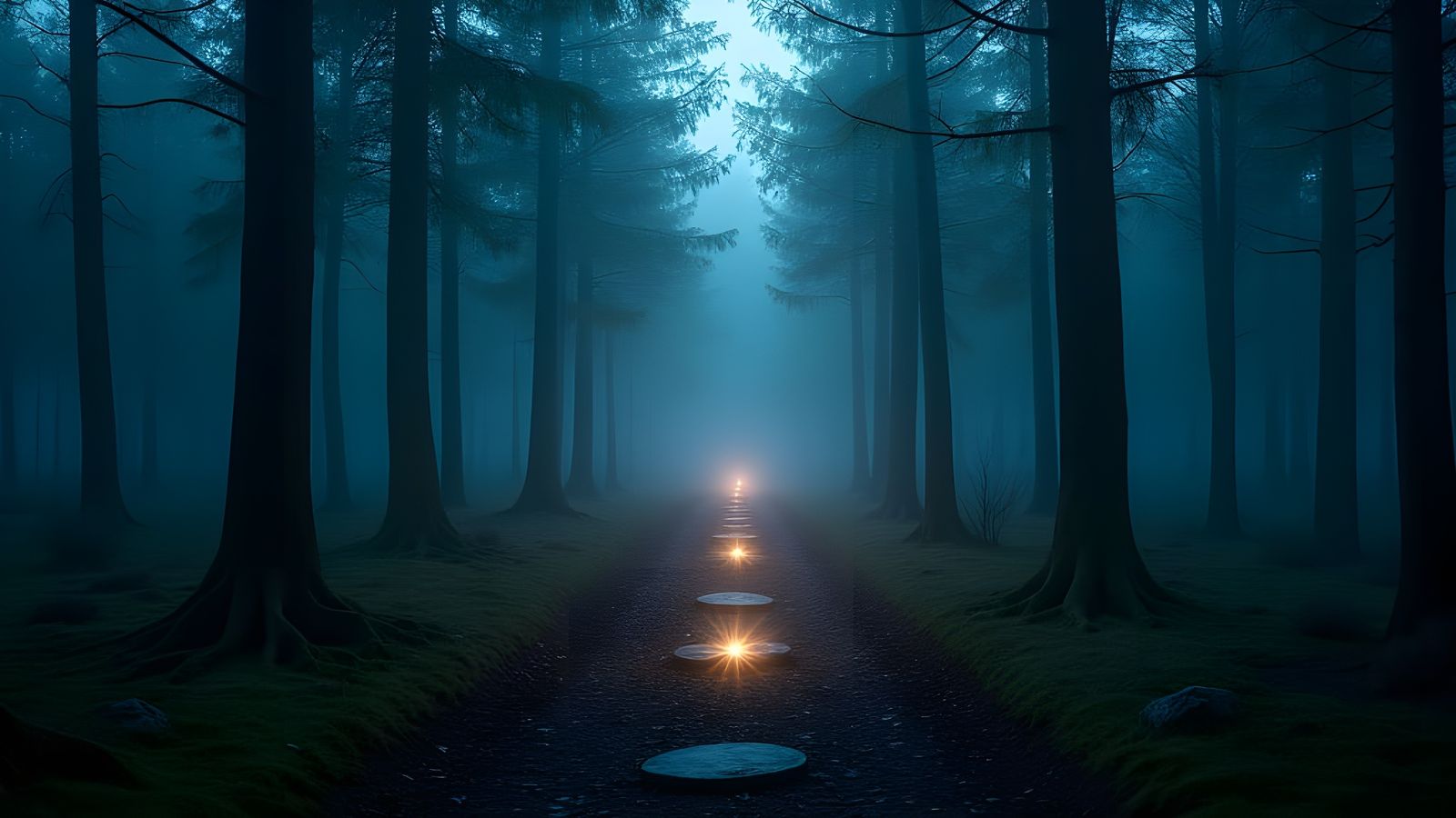 Epic Nordic Spirit Path Unveiled in Misty Forest