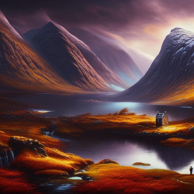 Glencoe Scotland: Detailed Matte Painting in Unreal Engine
