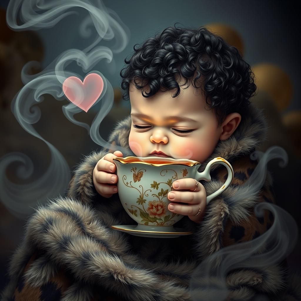 Baby Khal Drogo's Surreal Tea Party, a Surrealist Compositio...