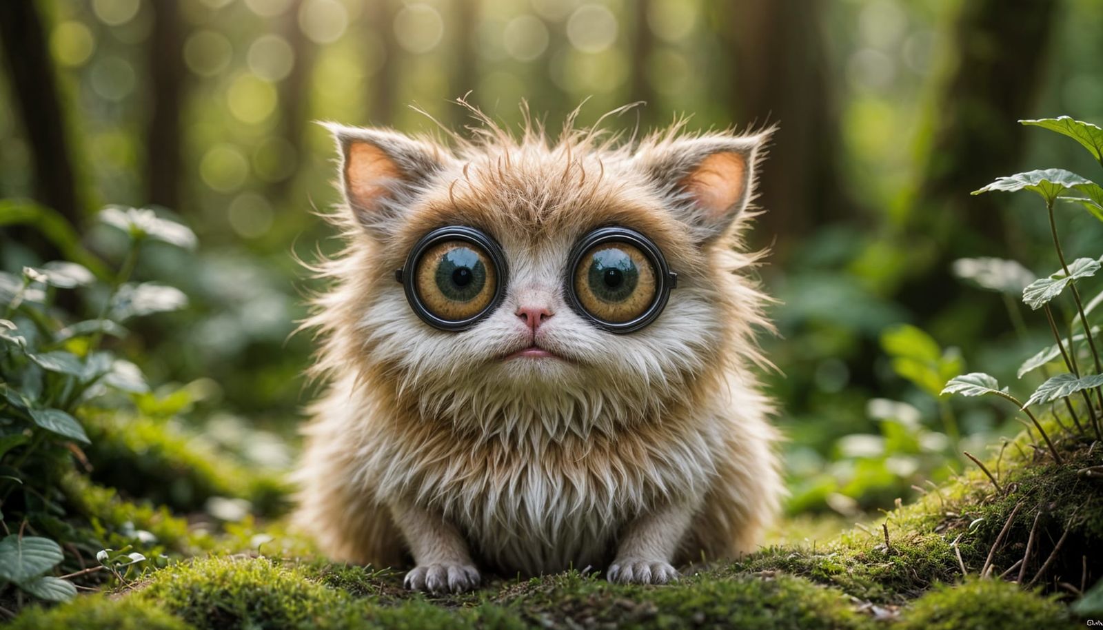 Whimsical Forest Creature Delights with Playful Gaze