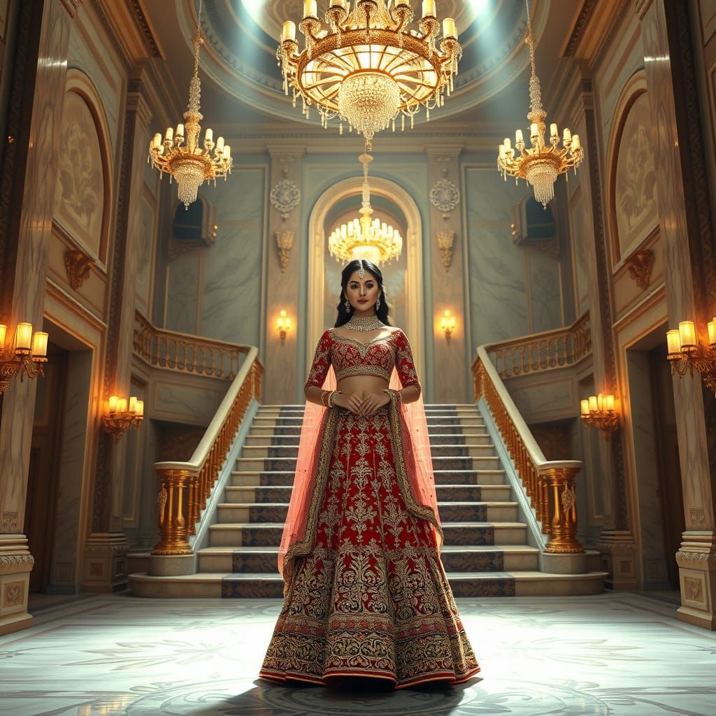 Kriti Sanon Inspired Digital Art in Bollywood Style